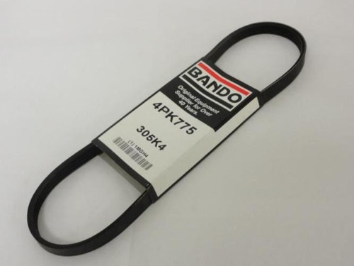 Bando 4PK775; Serpentine Belt 305K4; 4-ribs 30.5"L; 1MGH4