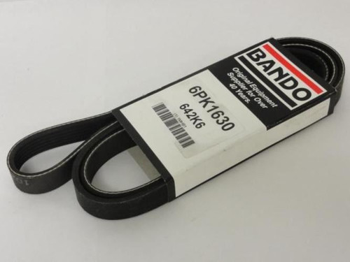 Bando 642K6; Serpentine Belt; 6PK1630; 1MHB1; 64.2"