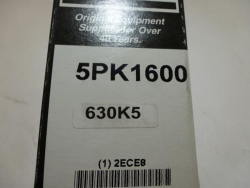 Bando 630K5; Serpentine Belt; 5PK1600