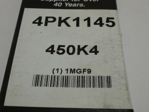 Bando 450K4; Serpentine Belt; 4PK1145