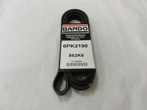 Bando 1MHF6; Serpentine Belt; 6-Rib; 86.2"Long; 862K6
