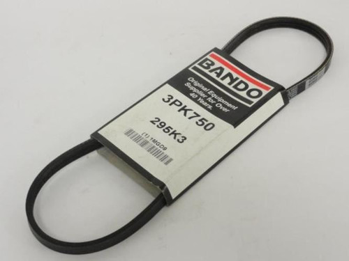 Bando 3PK750; Serpentine Belt 295K3; 3-ribs 29.5"L; 1MGD9