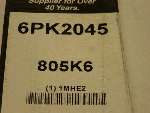 Bando 805K6; Serpentine Belt 6PK2045
