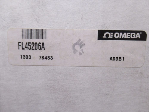 Omega FL45206A; InLine Variable Area Flow Meter; High Cap
