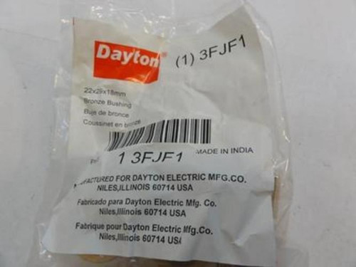 Dayton 3FJF1; Bag-5 Bronze Sleeve Bearing; 22mm ID; 29mm OD