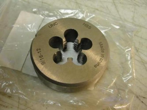 Westward 2LWZ9; Round Solid Die; 9/16"-12; Right Hand