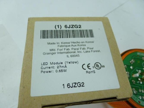 MFG- 6JZG2; Tower Light LED Module; 24VDC; 60mm; Yellow