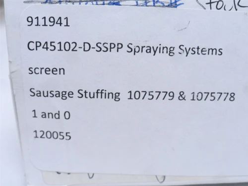 Spraying Systems CP451025SSPP – 100; Strainer Basket 100 Mesh