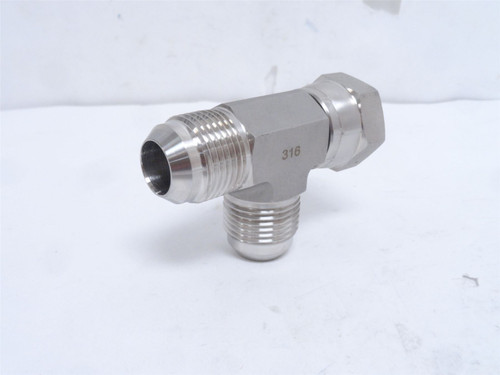 MFG- 6602-16-16-16-SS; Swivel Tee Fitting; SS-316; 3/4 JIC