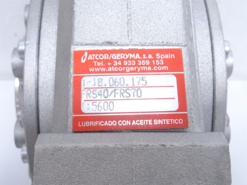 Nu-Meat Tech MQ564001; Speed Reducer Assy; 1:5600; FRS40/70