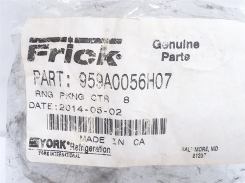 Frick 959A0056H07; Packing Ring; Center