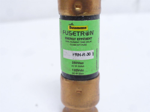 Bussmann FRN-R-30; Time Delay Fuse 30A; 250VAC/125VDC