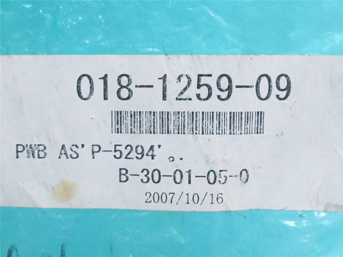 Ishida 018-1259-09; Scale PC Control Card