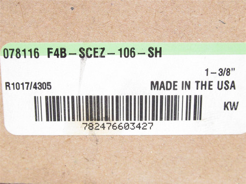 Dodge F4B-SCEZ-106-SH; Flange Bearing 078116; SS; 1-3/8"ID