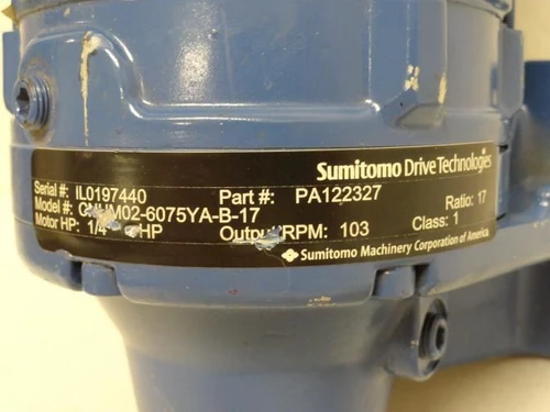 SEW CNHM02-6075YAB17; Gearmotor PA122327; 17:1 Ratio 230/460V