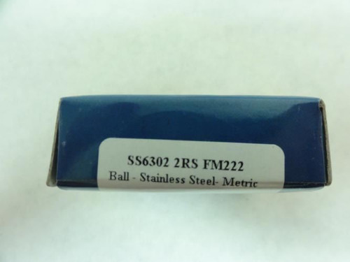 BL SS6302-2RS-FM222; Ball Bearing; 15mm ID; 42mm OD; 13mm W