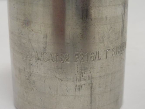 Industry-Std 1LVN4; Pipe Coupler; SS-316; 1-1/4NPT; Class: 3000