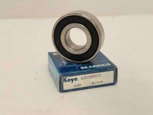 Koyo 62032RSC3; Ball Bearing; 17mm ID x 40mm OD x 12mm Wide
