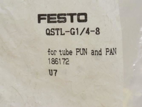 Festo QSTL-G1/4-8; Lot-5 T-Fitting 186172 8mm Tube x G1/4Thread