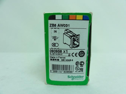 Schneider ZB5AW031; Contact Block & Lamp Module; 110-120V