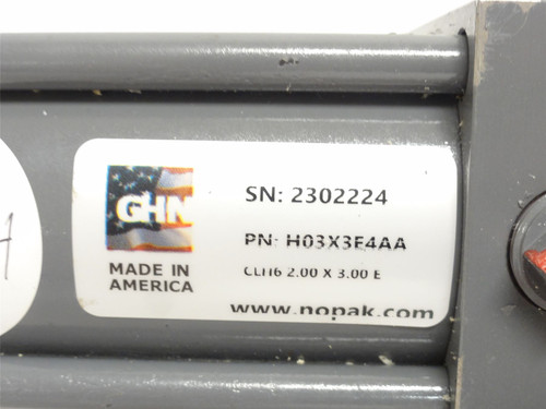 GHN H03X3E4AA; Hydraulic Cylinder; 2"ID x 3" Stroke