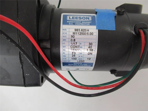Leeson M1125005.00; DC Motor 1/17 HP 150 RPM 90VDC 12:1 Ratio
