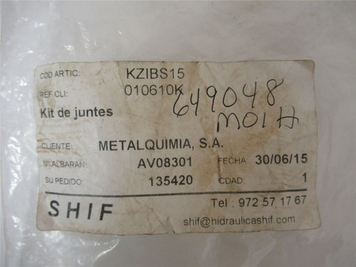 Metalquimia AV08301; Seal Kit