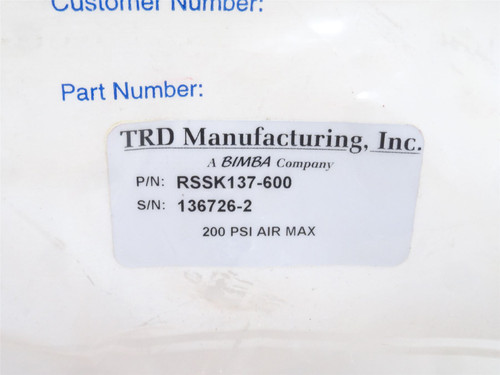 Bimba RSSK137-600; Seal Repair/Rebuilt Kit; 6" TA/FM Cylinders