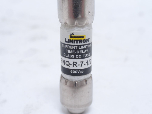 Bussmann FNQ-R-7-1/2; Time-Delay Fuse; 7-1/2A; 600VAC
