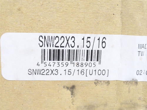 MFG- SNW22X3.15/16; Adapter Sleeve; 3-15/16"ID; Taper: 1:12