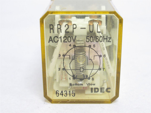Idec RR2P-ULAC120V; Power Relay; 10A;DPDT; 240VAC; Coil: 120VAC