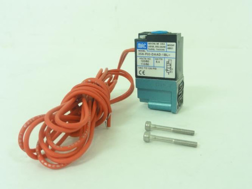 MAC 35A-F00-DAAD-1BL; Solenoid Valve; 120V; 5.4W; VAC TO 120PSI