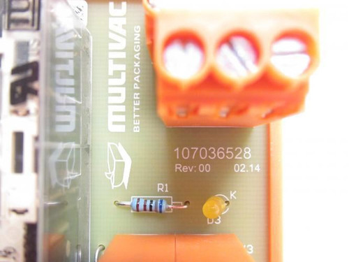 Multivac 107036528; Safety Relay Assembly; 24V; 10A