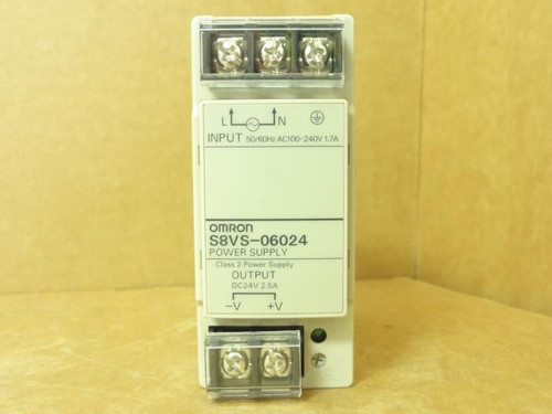 Omron S8VS-06024; Power Supply 100~240VAC In 24VDC 2.5A Out