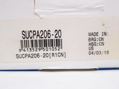NTN SUCPA206-20; Pillow Block Bearing SS; 1-1/4"ID; Tapped Base