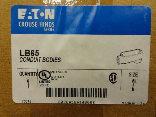 Eaton LB65; Type LB Outlet Body; 2NPT; Die Cast Aluminum