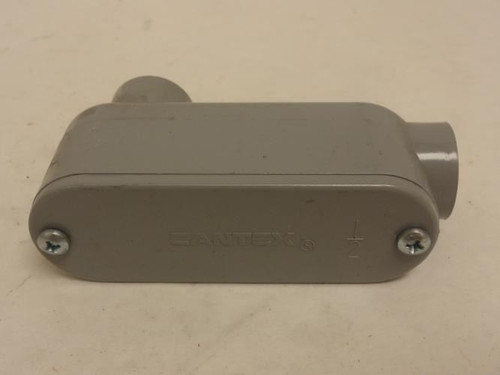 Cantex 5133663; PVC Conduit Outlet Body; 1/2"; 90Deg