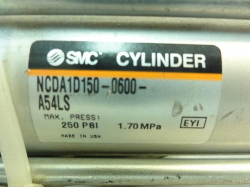 SMC NCDA1D150-0600-A54LS; Pneumatic Cylinder; 1.5"ID; 6" Str