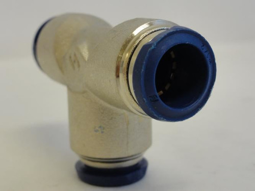 Alpha 3604-62-00; Union Tee; PTC;  # 8 Tube; Nickel Plate Brass