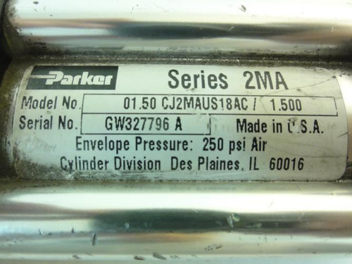 Parker 01.50CJ2MAUS18AC1.500; Air Cylinder; 1.5"ID; 1.5" Str