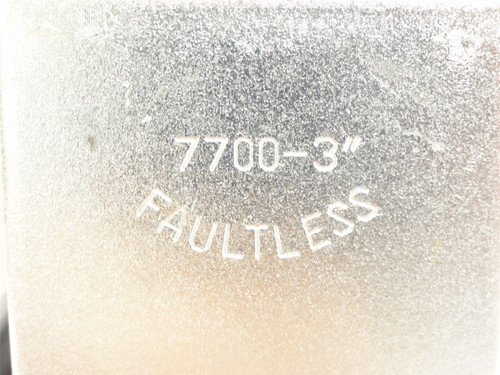 Faultless Castor 7700-3; Rigid Plate Castor; 3" x 1-1/4"