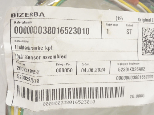 Bizerba 38016523003; Assembled Light Barrier
