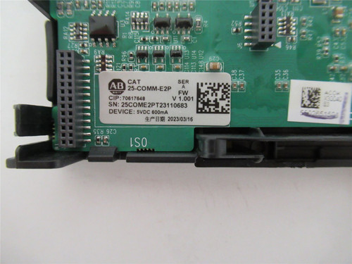 Allen-Bradley 25-COMM-E2P;  Ethernet/IP Adaptor 5VDC 600MA
