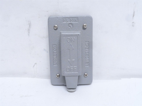 Appleton FSK1VTS; Malleable Iron Weatherproof Cover; 1-Gamng
