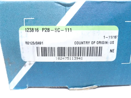 Dodge P2B-SC-111; Pillow Block Bearing 123816; 1-11/16"ID