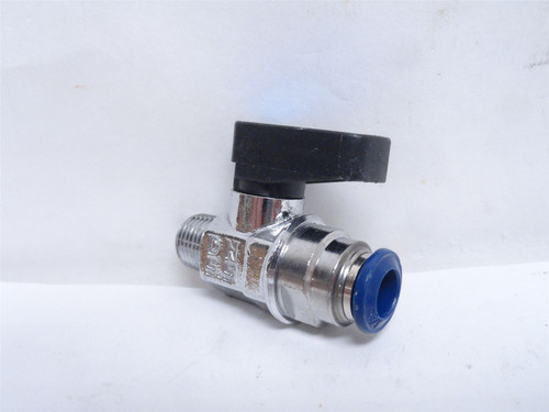 Aignep 86330-04-02; Two-Way Ball Air Valve; 1/8NPT x 1/4" PTC