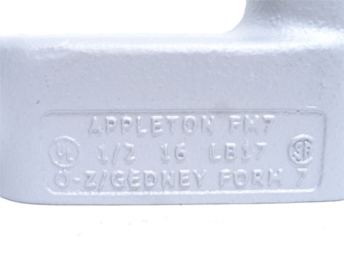 Appleton LB17; Iron Conduit Body; 1/2NPT; 90Deg