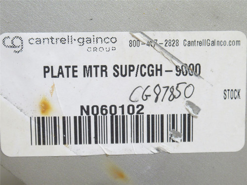 Cantrell N060102; Motor Support Plate; SS; CGH-9000