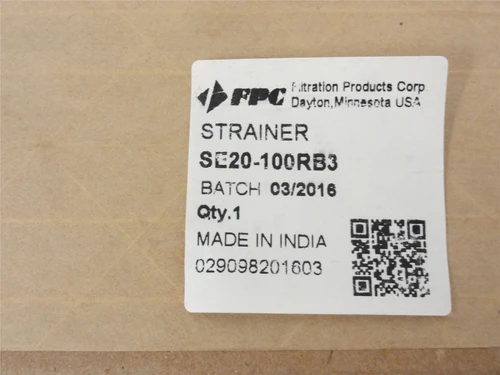 FPC SE20-1004B3; Strainer - 6.5"L x 3-3/8"OD; 1-1/4NPT