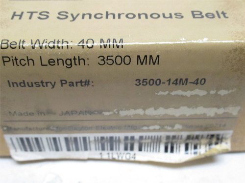 Bando 3500-14M-40; HTS Belt 3500mmL 40mmW 14mm Pitch